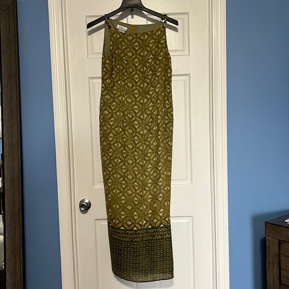 Vintage 90s AGB Byer California tropical column dress